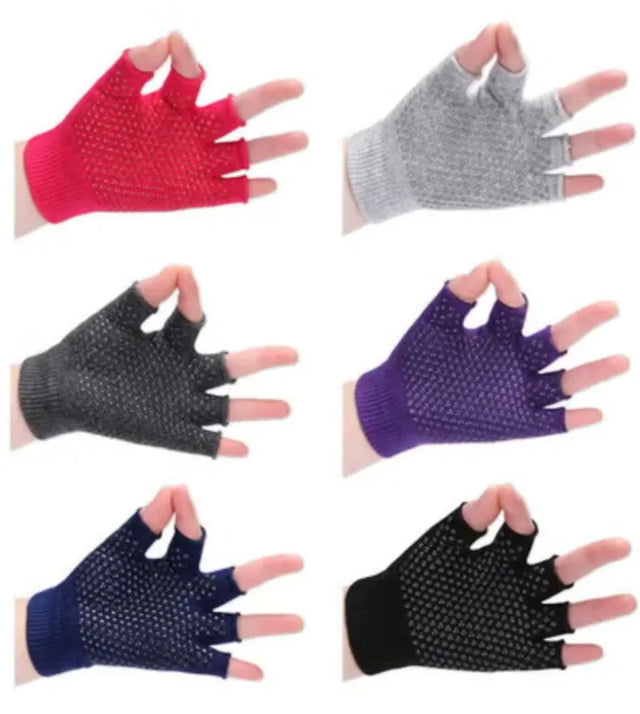 Yoga Gloves Men Women Gym Body Building Training Sports Non Slip | Ideal for All Surfaces, Kids & Adults | Match-Ready | Includes Pump & Needle | Durable & Long-Lasting Performance