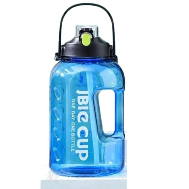 2.2L Large Water Bottle with Handle ? Leakproof BPA-Free Sports Jug for Gym, Fitness, Outdoor & Daily Hydration ? Big Cup Water Container with Time Marker | Ideal for All Surfaces, Kids & Adults