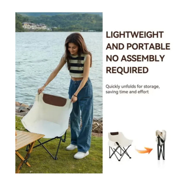 Chairs Lawn Chairs Portable Chair Support, Foldable Chair Sets up in 4 Seconds, Backpacking Chair with Caring Bags, | Ideal for All Surfaces, Kids & Adults | Match-Ready | Includes Pump & Needle