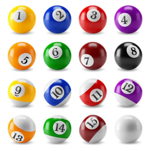 Billiard Balls,57.2mm Adult Billiard Ball Pool Ball Set Full Size American Standard Billiard Ball Set 16 Ball Durable Synthetic Resin Pool Ball L | Ideal for All Surfaces, Kids & Adults | Match-Ready