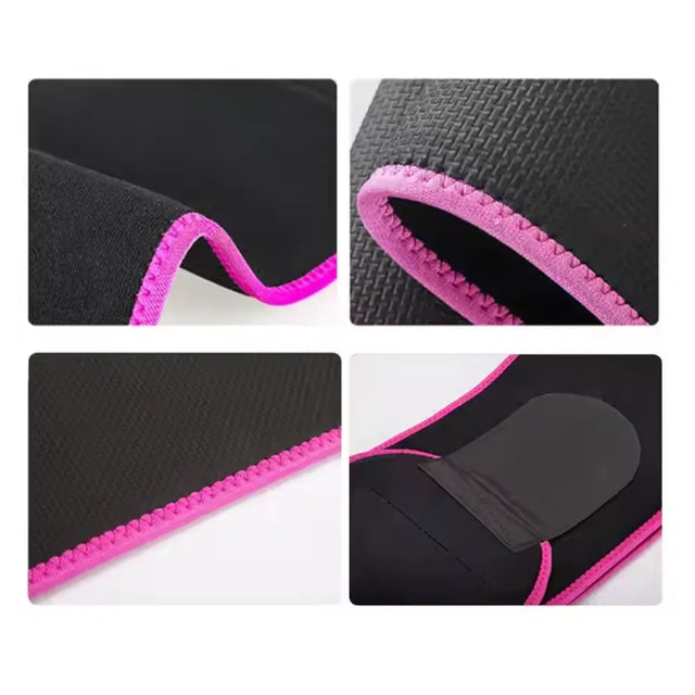 Sweat Waist Trimmer For Women And Men - Sweat Band Waist Trainer For High-Intensity Training & Workouts | Ideal for All Surfaces, Kids & Adults | Match-Ready | Includes Pump & Needle | Durable & Long-Lasting