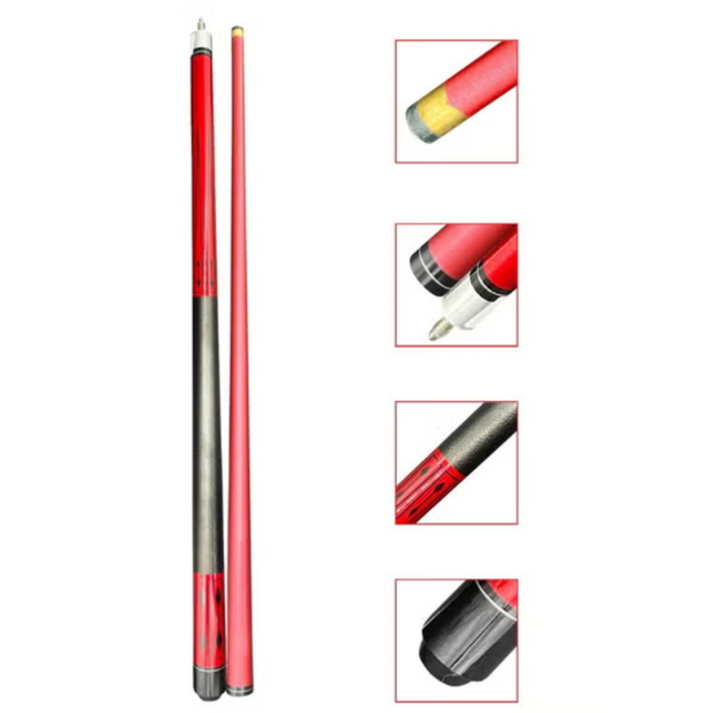 2-Piece 58 Inch13 mm Carbon Fibre Billiard Pool Cue Composite Pool Cue Sticks Set | Ideal for All Surfaces, Kids & Adults | Match-Ready | Includes Pump & Needle | Durable & Long-Lasting Performance