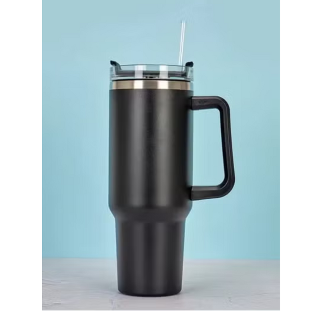 40 Oz Stainless Steel Mug Tumbler with Handle High-capacity Insulated Vacuum Mug Keep Cold and Hot Leak Proof Travel Coffee Mug