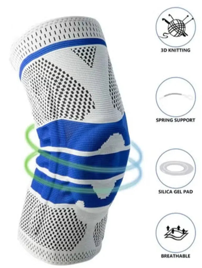 Shock Absorption Sports Knee Pads - Wide Range of Sports Knee Support for Fitness Running Basketball | Ideal for All Surfaces, Kids & Adults | Match-Ready | Includes Pump & Needle | Durable & Long-Lasting Performance