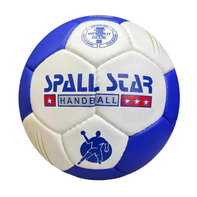 Hand Ball Round White Blue Excellent Quality Training Ball For All Levels of play and all age groups | Ideal for All Surfaces, Kids & Adults | Match-Ready | Includes Pump & Needle | Durable & Long-Lasting