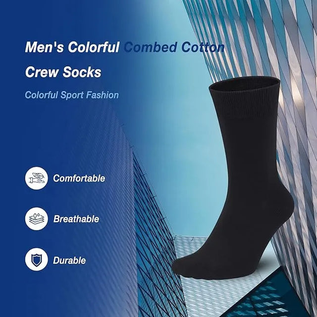 Men's Socks Supreme Comfort Ankle Support Enhanced Performance Crew Socks Premium Athletic Breathable Casual Socks Moisture Wicking Ultimate Softness (234520) | Ideal for All Surfaces, Kids & Adults