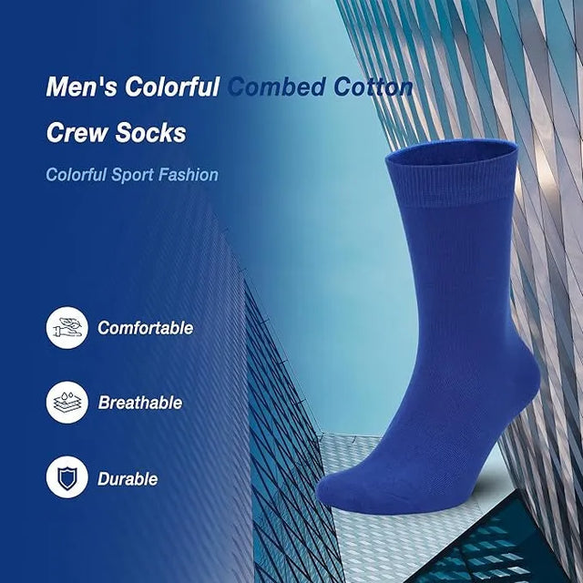 Men's Socks Supreme Comfort Ankle Support Enhanced Performance Crew Socks Premium Athletic Breathable Casual Socks Moisture Wicking Ultimate Softness (234520) | Ideal for All Surfaces, Kids & Adults