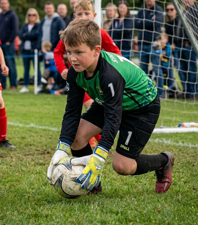 Kids Goalkeeper Gloves – High Grip Latex Palm Soccer Goalie Gloves with Wrist Support(GK-100)