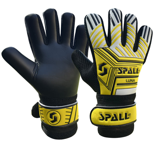 Spall GoalKeeper Goalie Football Soccer Gloves Strong Grip Protection Prevent Injuries For Training And Matches Men And Women (120-Luna)