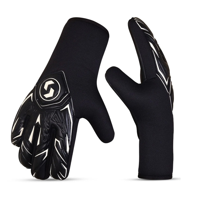 GoalKeeper Gloves Strong Grip For The Toughest Saves With Finger Spines To Give Splendid Protection To Prevent Injuries High Performance Pro Level Ideal For Men And Women(GK-365) | Ideal for All Surface, Kids and Adults