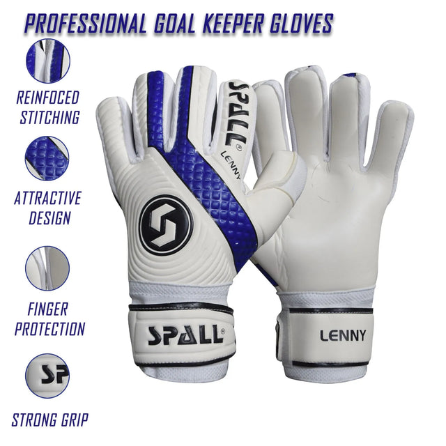 Soccer Goal keeper Gloves Professional Non Slip Goal Keeper Gloves With Strong Grip And Protection Breathable And Wear Resistant Youth And Adult Protective Goal Keeper Gloves (GK-370) | Ideal for All