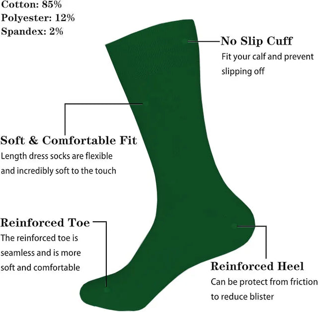 Men's Socks Supreme Comfort Ankle Support Enhanced Performance Crew Socks Premium Athletic Breathable Casual Socks Moisture Wicking Ultimate Softness (234520) | Ideal for All Surfaces, Kids & Adults