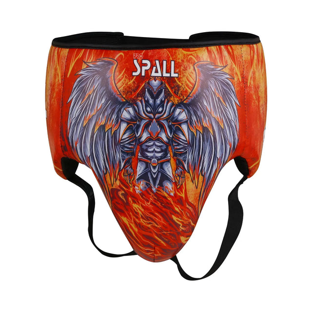 Groin Guard Artificial Leather Construction Curved Cups Mesh Lined Elasticated Waist For Boxing MMA Training Thai Kickboxing Protection By Spall(SI-1223) | Ideal for All Surfaces, Kids & Adults