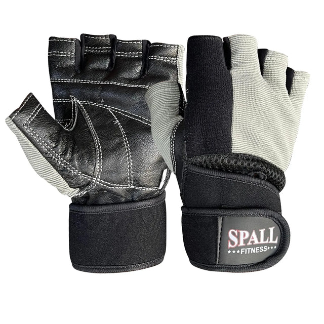 Weight Lifting Leather Gloves Short Strap Power Lifting Gloves Strong Grip Palm Exercise Fitness Strengthen Gloves Home Gym(20224) | Ideal for All Surfaces, Kids & Adults | Match-Ready