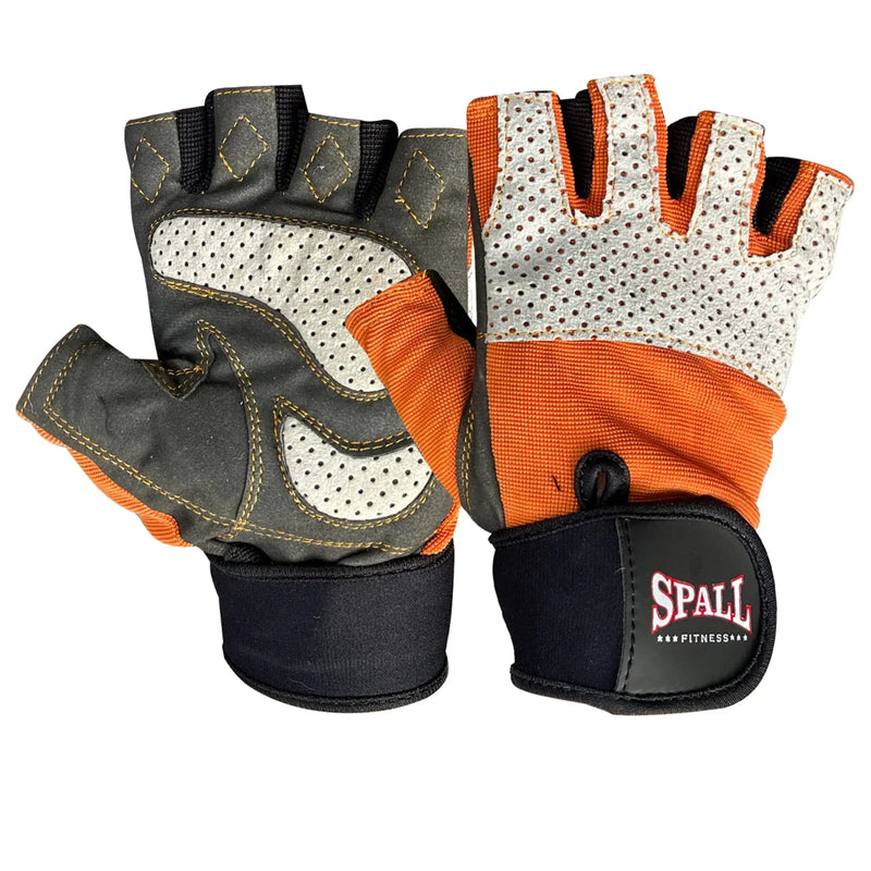 Weight Lifting Leather Gloves Short Strap Power lifting Gloves Strong Grip Palm Exercise Fitness Strengthen Gloves Home Gym (231223) | Ideal for All Surfaces, Kids & Adults | Match-Ready