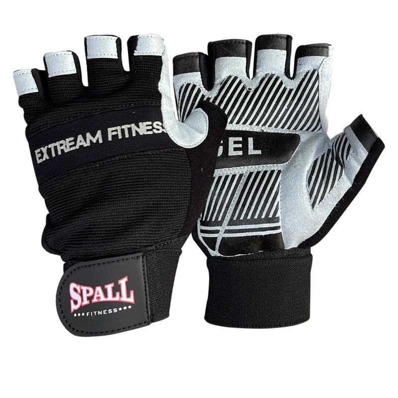 Weight Lifting leather Gloves Short Strap Power Lifting Gloves Strong Grip Palm Exercise Fitness Strengthen Gloves Home Gym (251223) | Ideal for All Surfaces, Kids & Adults | Match-Ready