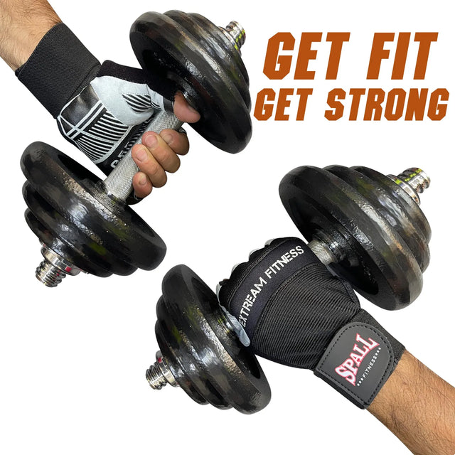 Weight Lifting leather Gloves Short Strap Power Lifting Gloves Strong Grip Palm Exercise Fitness Strengthen Gloves Home Gym (251223) | Ideal for All Surfaces, Kids & Adults | Match-Ready