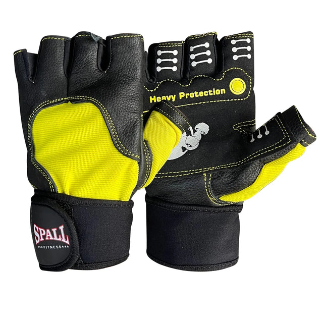 Weight Lifting Leather Gloves Short Strap Power Lifting Gloves Strong Grip Palm Exercise Fitness Strengthen Gloves Home Gym(211223) | Ideal for All Surfaces, Kids & Adults | Match-Ready