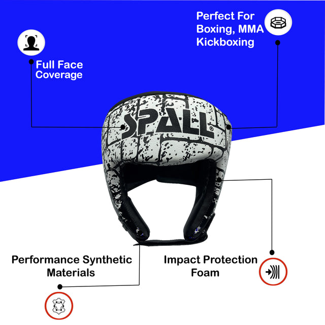 Head Guard For Boxing MMA Training Head Gear Kickboxing For Muay Thai Grappling Sparring Karate Taekwondo Martial Arts (SI-1395) | Ideal for All Surfaces, Kids & Adults | Match-Ready | Includes Pump & Needle