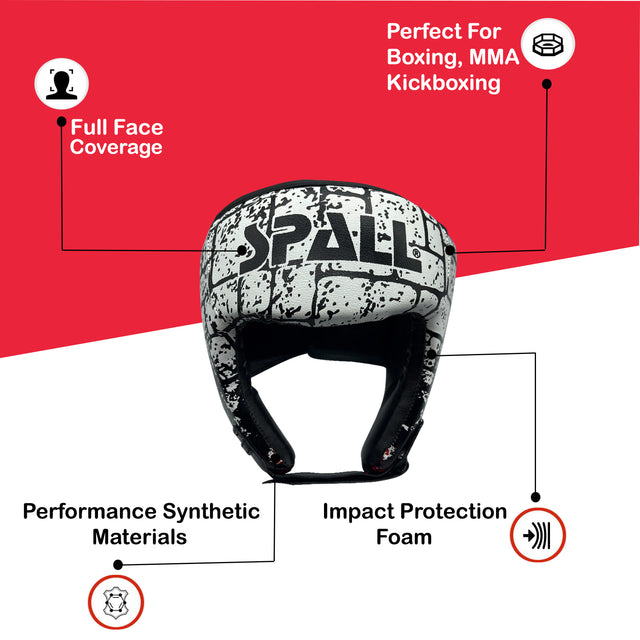 Head Guard For Boxing MMA Training Head Gear Kickboxing For Muay Thai Grappling Sparring Karate Taekwondo Martial Arts (SI-1395) | Ideal for All Surfaces, Kids & Adults | Match-Ready | Includes Pump & Needle