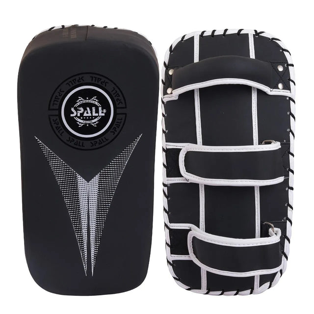 Kicking Strike Shield - Curved Pad Boxing Punching Training Mitts Arm Focus Target for Martial Arts Taekwondo Karate Muay Thai UFC MMA Sanda Drill PU Leather | Ideal for All Surfaces, Kids & Adults