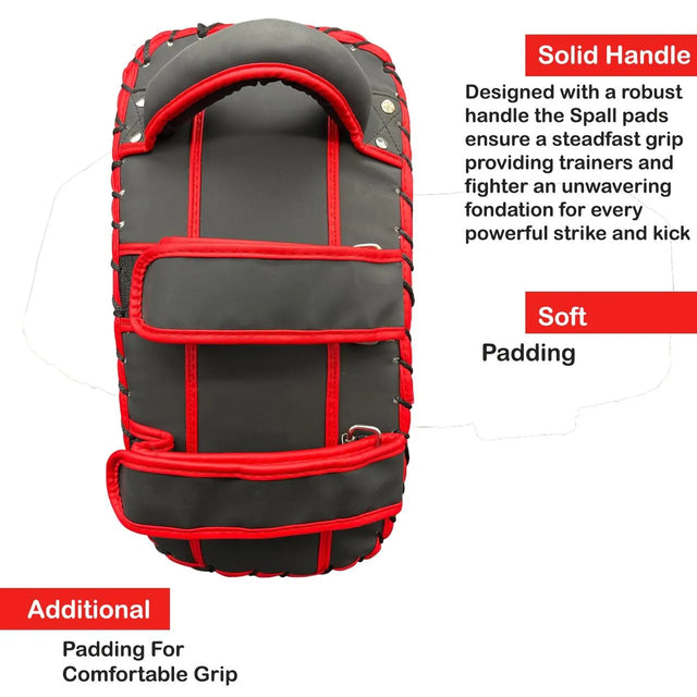 Kicking Strike Shield - Curved Pad Boxing Punching Training Mitts Arm Focus Target for Martial Arts Taekwondo Karate Muay Thai UFC MMA Sanda Drill PU Leather | Ideal for All Surfaces, Kids & Adults