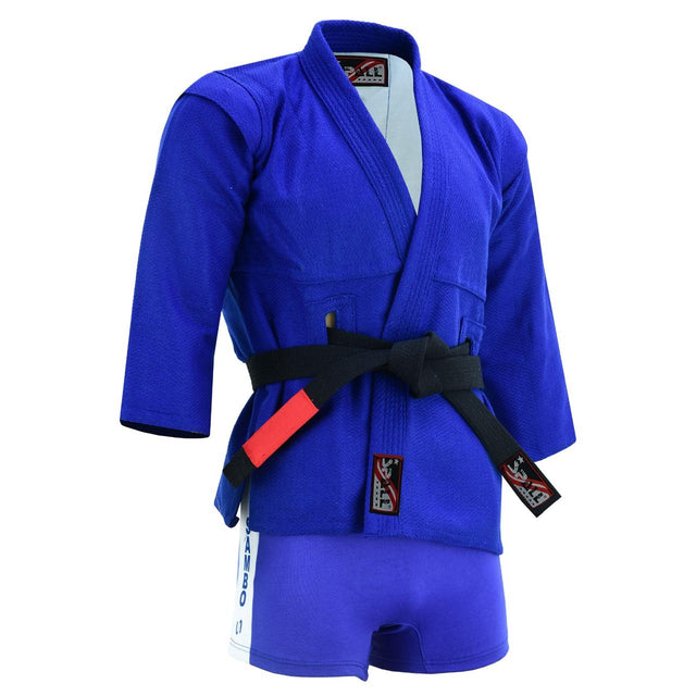 Sambo Suit for Training & Competition ? Durable Martial Arts Uniform with Jacket & Shorts 1251 | Ideal for All Surfaces, Kids & Adults | Match-Ready | Includes Pump & Needle | Durable & Long-Lasting Performance