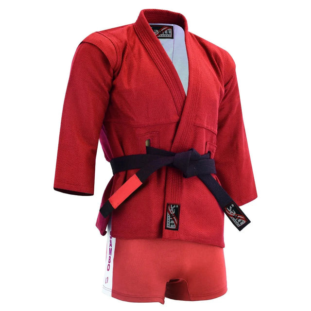 Sambo Suit for Training & Competition ? Durable Martial Arts Uniform with Jacket & Shorts 1251 | Ideal for All Surfaces, Kids & Adults | Match-Ready | Includes Pump & Needle | Durable & Long-Lasting Performance