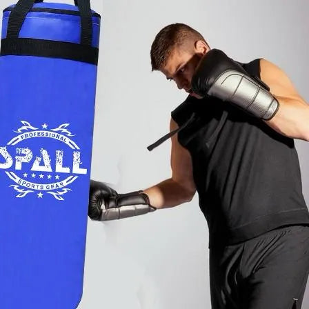 Black & Blue Punching Bag ? 60cm to 120cm for Kids & Adults Boxing Training | Ideal for All Surfaces, Kids & Adults | Match-Ready | Includes Pump & Needle | Durable & Long-Lasting Performance