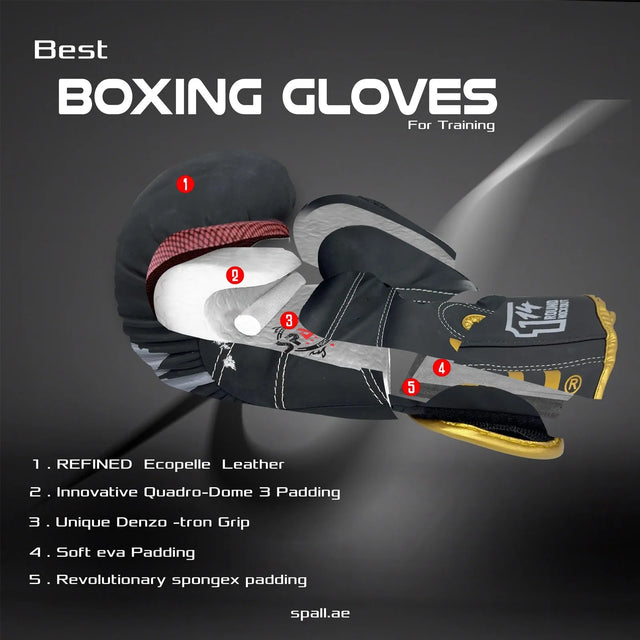 Professional Boxing Gloves For Strong Punches Sparring And Kickboxing Fighting Punch Bag Workout Muay Thai And Training (1491) | Ideal for All Surfaces, Kids & Adults | Match-Ready | Includes Pump & Needle
