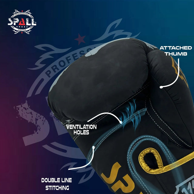 Professional Boxing Gloves For Strong Punches Sparring And Kickboxing Fighting Punch Bag Workout Muay Thai And Training (1491) | Ideal for All Surfaces, Kids & Adults | Match-Ready | Includes Pump & Needle