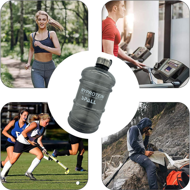 Sport Water Bottle, 3.78 Litre Capacity, Wide Mouth with Handle, Reusable for Gym, Fitness, Travel | Ideal for All Surfaces, Kids & Adults | Match-Ready | Includes Pump & Needle | Durable & Long-Lasting performance