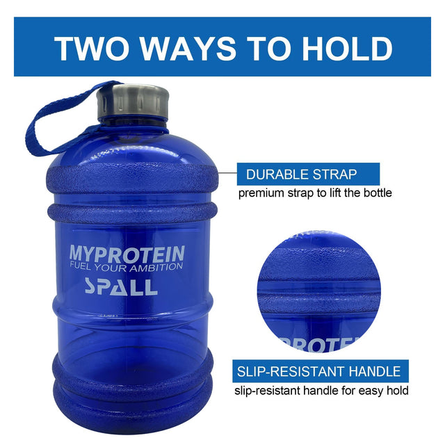 Sport Water Bottle, 3.78 Litre Capacity, Wide Mouth with Handle, Reusable for Gym, Fitness, Travel | Ideal for All Surfaces, Kids & Adults | Match-Ready | Includes Pump & Needle | Durable & Long-Lasting performance