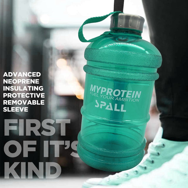 Sport Water Bottle, 3.78 Litre Capacity, Wide Mouth with Handle, Reusable for Gym, Fitness, Travel | Ideal for All Surfaces, Kids & Adults | Match-Ready | Includes Pump & Needle | Durable & Long-Lasting performance