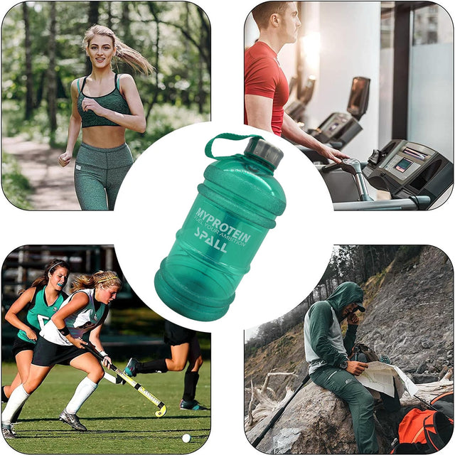 Sport Water Bottle, 3.78 Litre Capacity, Wide Mouth with Handle, Reusable for Gym, Fitness, Travel | Ideal for All Surfaces, Kids & Adults | Match-Ready | Includes Pump & Needle | Durable & Long-Lasting performance