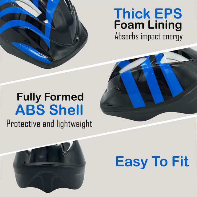 Sports Bike Helmet for Men, Women, Kids, Adjustable Safety Cycling Head Protection | Ideal for All Surfaces, Kids & Adults | Match-Ready | Includes Pump & Needle | Durable & Long-Lasting Performance