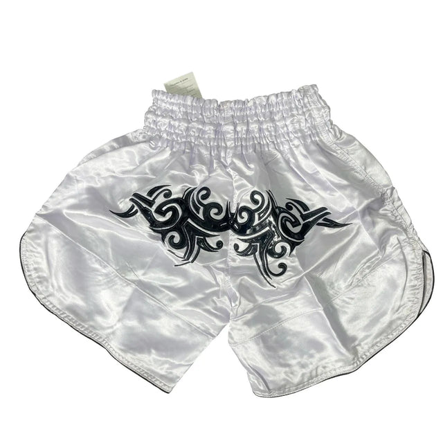 Boxing Shorts For Men Muay Thai Shorts For Kickboxing Wretling Grappling Fight And Cross Training Martial Arts Training Gym Clothing | Ideal for All Surfaces, Kids & Adults | Match-Ready