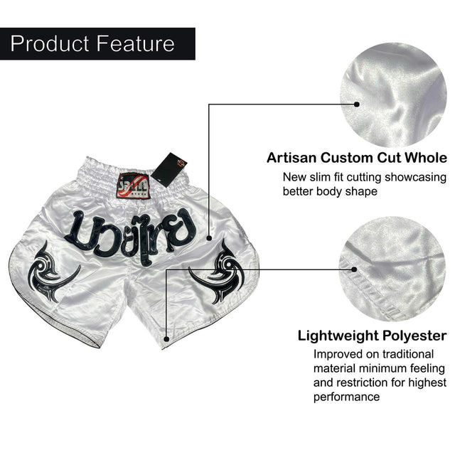 Boxing Shorts For Men Muay Thai Shorts For Kickboxing Wretling Grappling Fight And Cross Training Martial Arts Training Gym Clothing | Ideal for All Surfaces, Kids & Adults | Match-Ready