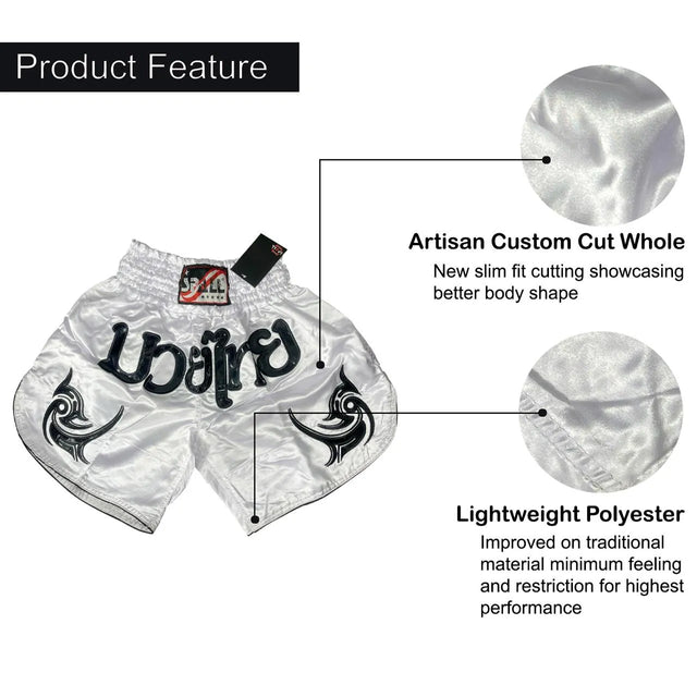 Boxing Shorts For Men Muay Thai Shorts For Kickboxing Wretling Grappling Fight And Cross Training Martial Arts Training Gym Clothing | Ideal for All Surfaces, Kids & Adults | Match-Ready