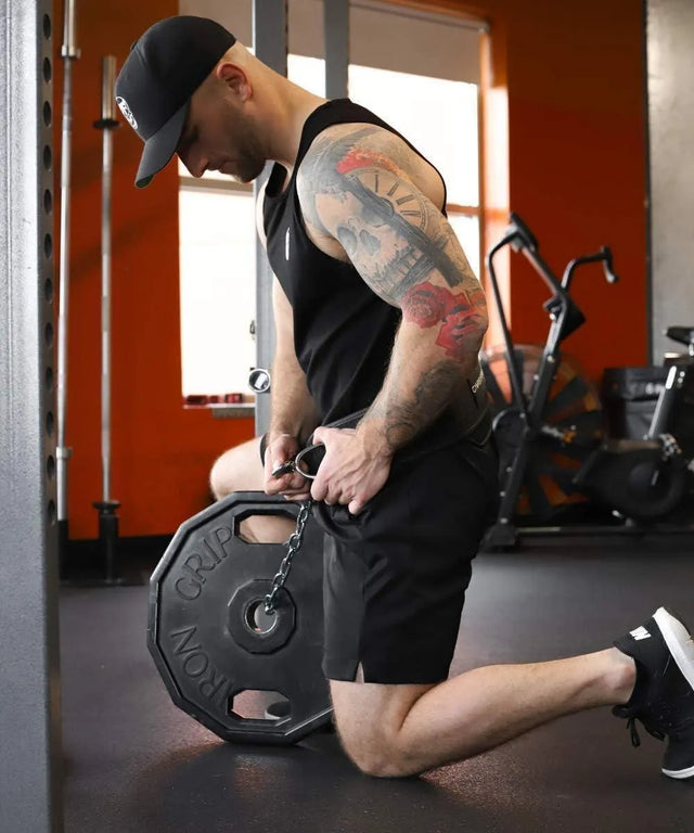 Weightlifting Dip Belt with Steel Chain Perfect for Men and Women for Adjustable Pull Up Fitness Pullups Crossfit Powerlifting Strength Training (Height 96cm Width 16cm, Black | Ideal for All Surfaces, Kids & Adults