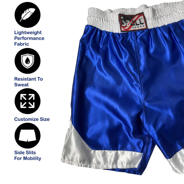 Boxing Shorts For Men Muay Thai Shorts For Kickboxing Wretling Grappling Fight And Cross Training Martial Arts Training Gym Clothing | Ideal for All Surfaces, Kids & Adults | Match-Ready