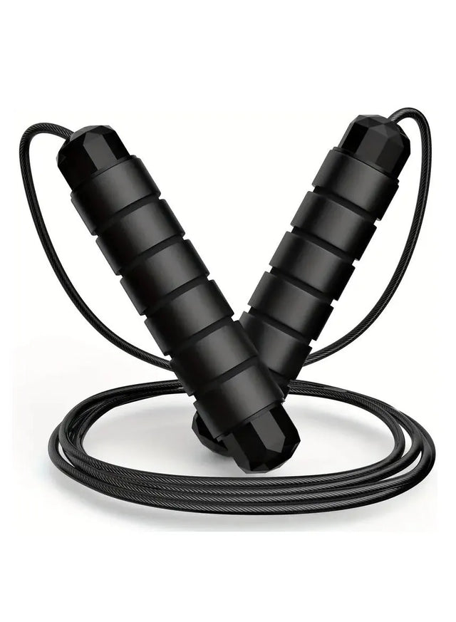 Jump Rope Tangle Free Rapid Speed Jumping Rope Cable For Woman, Men, And Kids Adjustable Steel Jump Rope Workout With Foam Handles For Fitness Home Exercise And Slim Body (231046) | Ideal for All