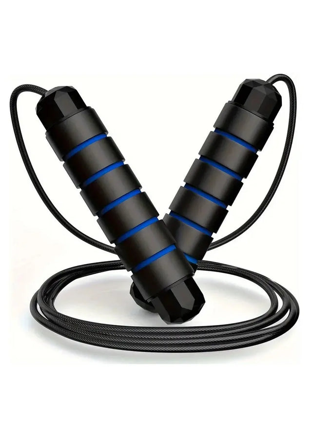 Jump Rope Tangle Free Rapid Speed Jumping Rope Cable For Woman, Men, And Kids Adjustable Steel Jump Rope Workout With Foam Handles For Fitness Home Exercise And Slim Body (231046) | Ideal for All