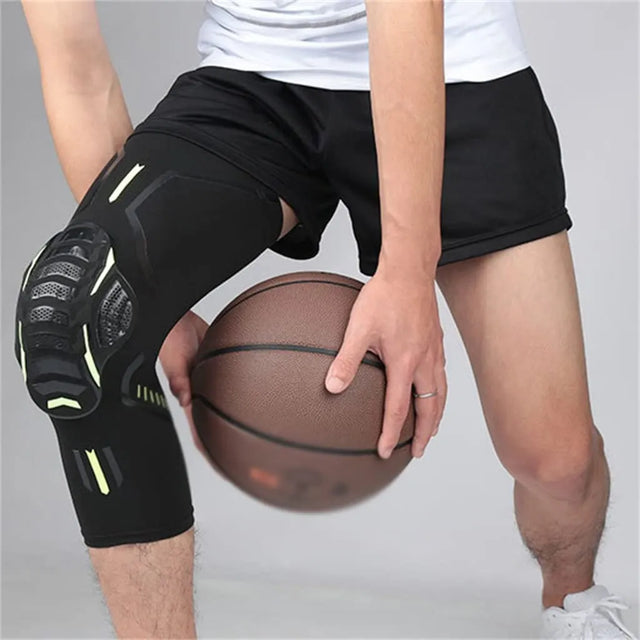 Knee Pad Compression Knee Support Sleeve Protector Elastic For Arthritis Jogging Meniscus Tear Running Gym Sports Basketball Valley Ball Running Ideal For Men And Women(9715) | Ideal for All Surfaces