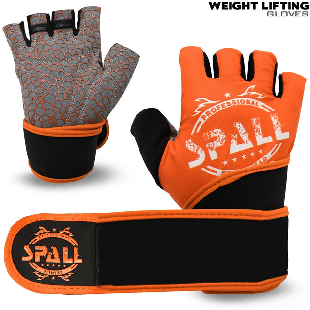 Weight Lifting Gloves For Fitness Power Lifting Row Gym Exercise Cycling Yoga Training Perfect For Men And Women (SI-3996) | Ideal for All Surfaces, Kids & Adults | Match-Ready | Includes Pump & Needle