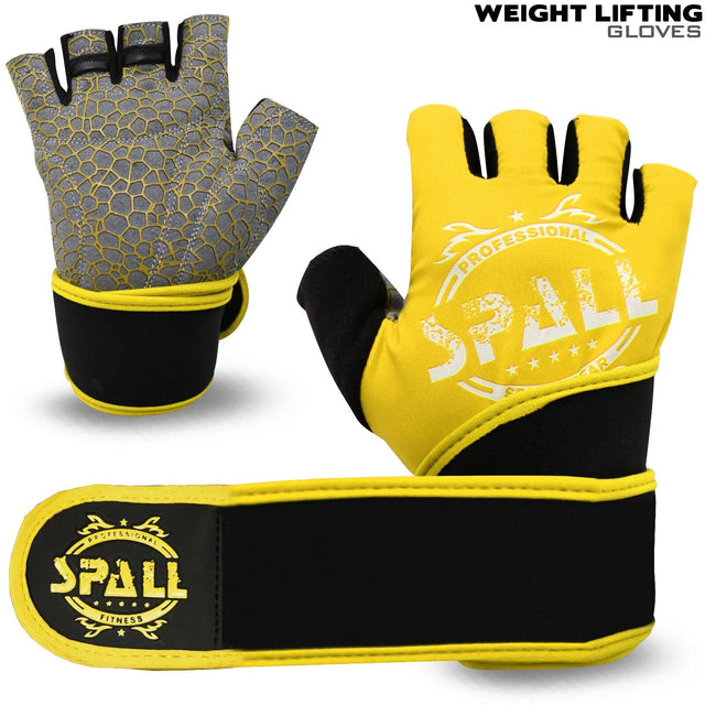 Weight Lifting Gloves For Fitness Power Lifting Row Gym Exercise Cycling Yoga Training Perfect For Men And Women (SI-3996) | Ideal for All Surfaces, Kids & Adults | Match-Ready | Includes Pump & Needle