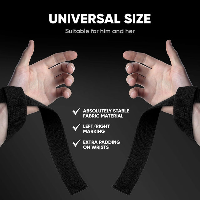 Weightlifting Strap 4mm Neoprene Padded Wrist Straps For Weightlifting & Powerlifting Cotton Lifting Strap With Silicone Grip For Men And Women Durable Deadlift Straps For Gym Workouts(SI-1103)