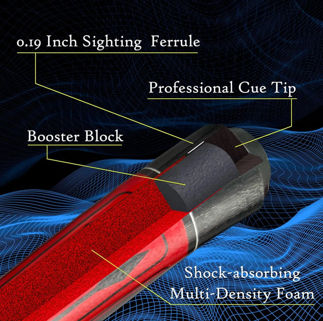 Snooker Cue Stick Play Billiard Pool Sticks Wood Materials Straight Feel Good Beautiful Entertainment Snooker Billiard Tool | Ideal for All Surfaces, Kids & Adults | Match-Ready | Includes Pump & Need