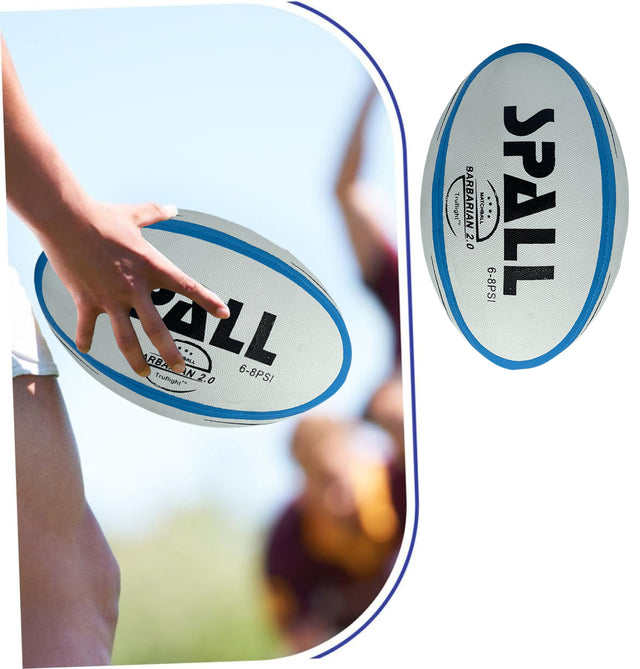 Rugby Ball For Youth And Adult Player Sports Outdoor Professional Synthetic Rubber Grade Super Grip Heavy Duty And Durable Hand Stitched Football Standard Training Official Balls