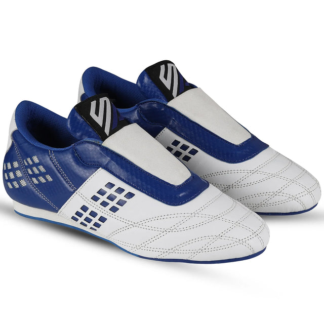 Taekwondo Shoes Red/White Blue/White For Professionals And Beginners (SI-1061) | Ideal for All Surfaces, Kids & Adults | Match-Ready | Includes Pump & Needle | Durable & Long-Lasting Performance